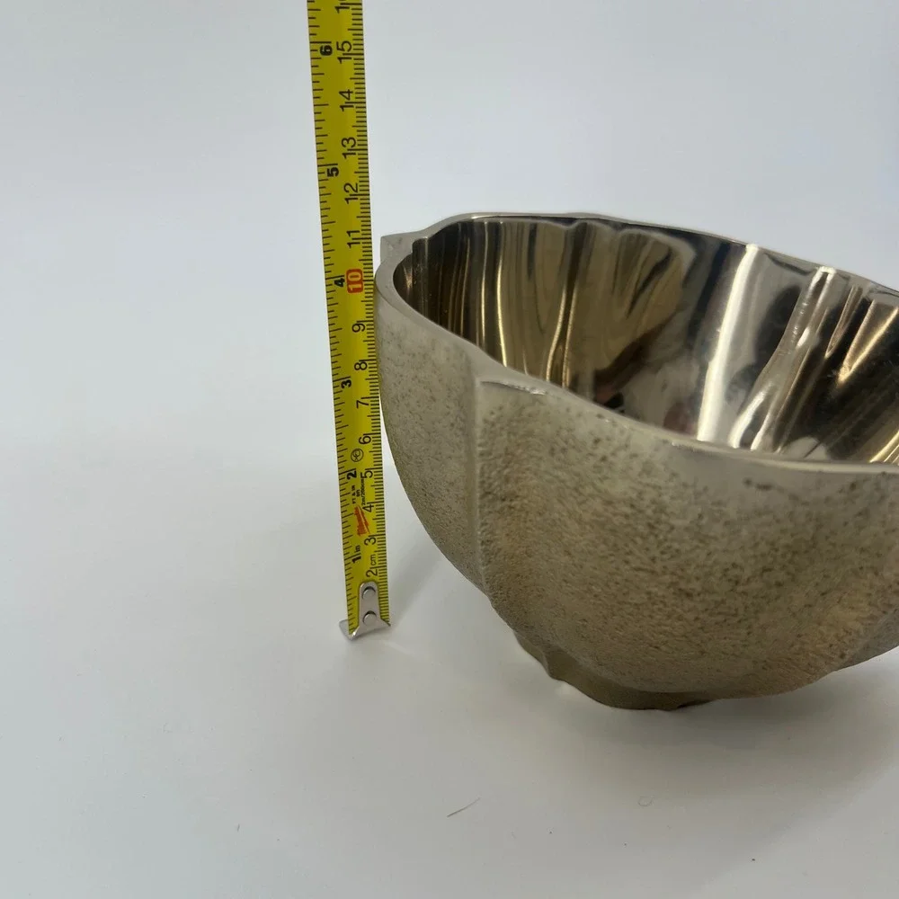 Anthropologie‎ Cava Cereal Bowl Gold Metallic Bowls Set of 4 Online Exclusive